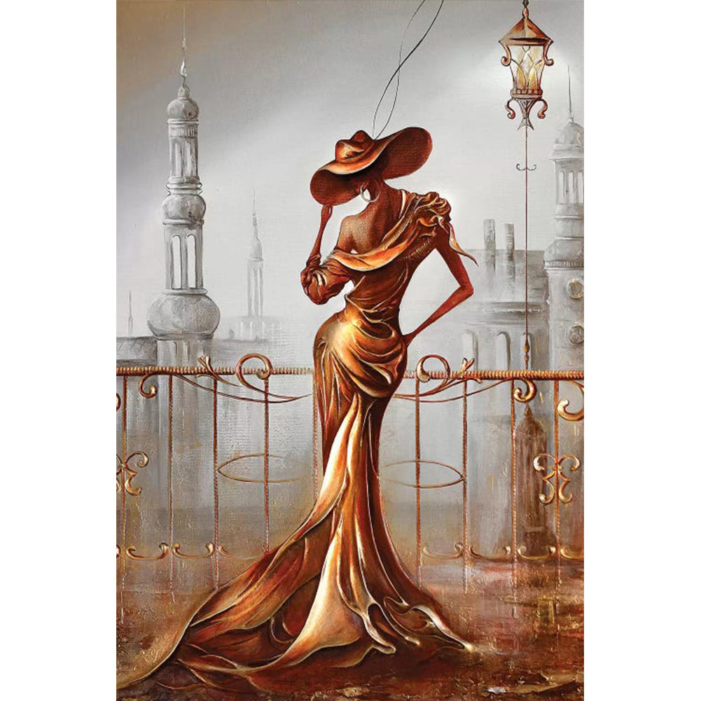 Golden Woman - Full Round Drill Diamond Painting 60*90CM