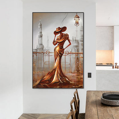 Golden Woman - Full Round Drill Diamond Painting 60*90CM