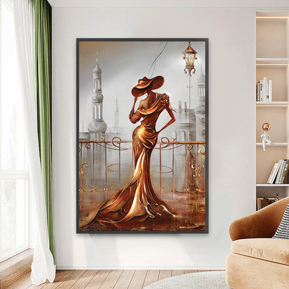 Golden Woman - Full Round Drill Diamond Painting 60*90CM