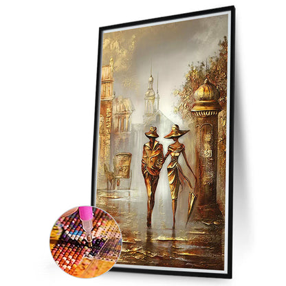 Golden Woman - Full Round Drill Diamond Painting 60*90CM