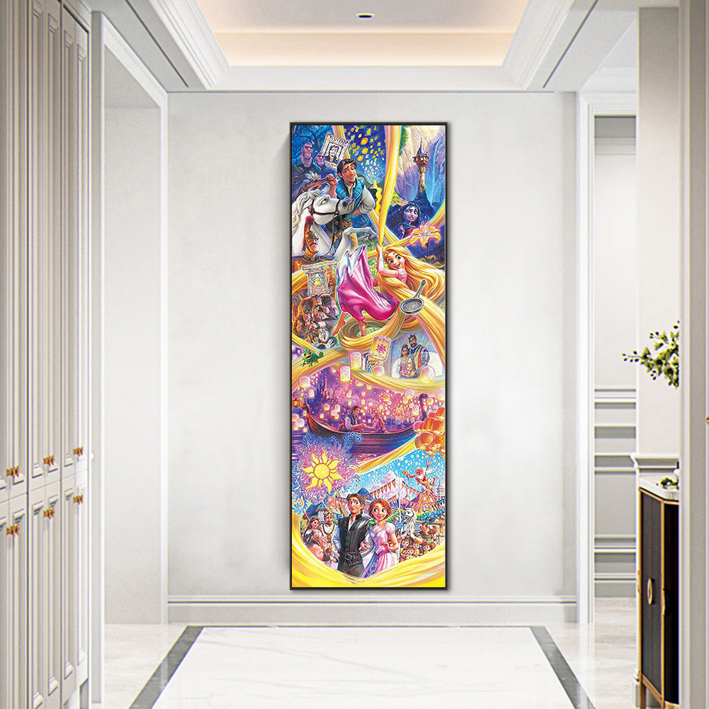 Disney Princess Tangled - Full Round Drill Diamond Painting 30*90CM