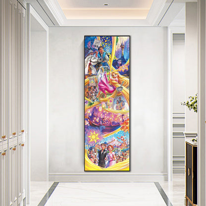 Disney Princess Tangled - Full Round Drill Diamond Painting 30*90CM
