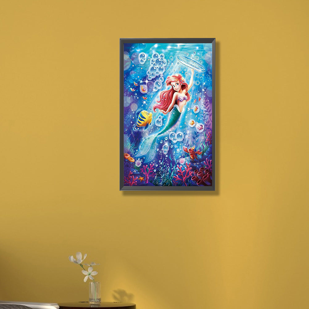 Mermaid Princess - Full Round Drill Diamond Painting 30*50CM