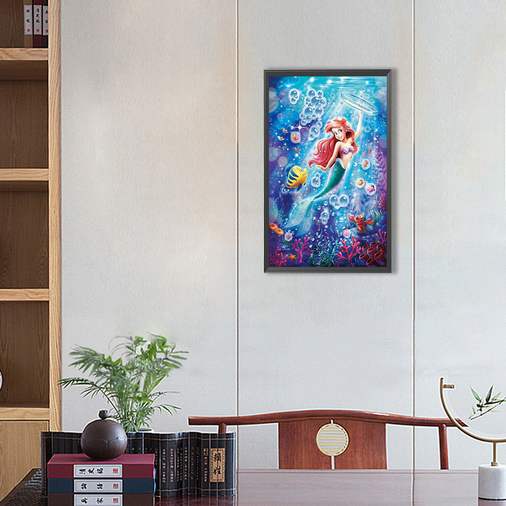 Mermaid Princess - Full Round Drill Diamond Painting 30*50CM