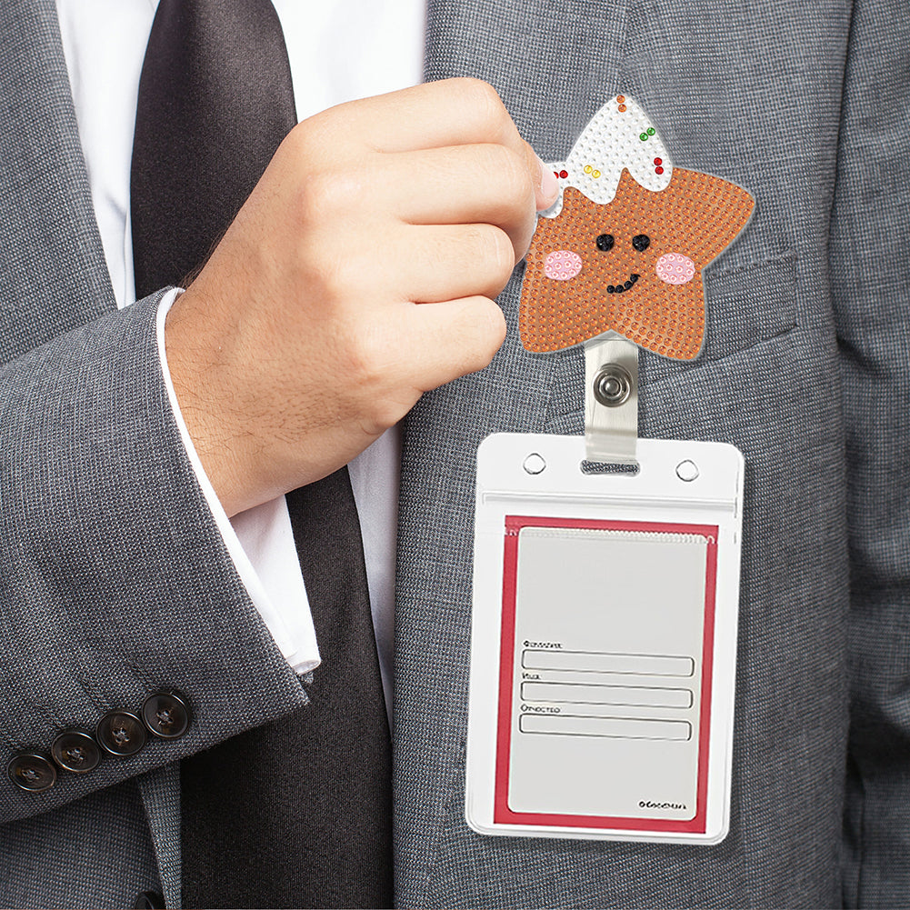 Cute Badge Clip Cartoon ID Card Holders Owl Badge Holder for Office Doctor Nurse