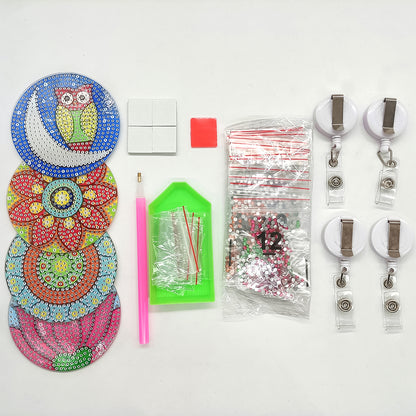 Cute Badge Clip Cartoon ID Card Holders Owl Badge Holder for Office Doctor Nurse