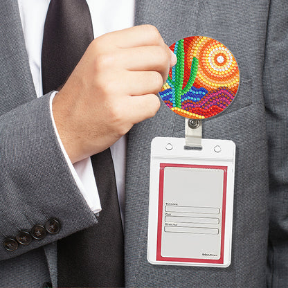 Cute Badge Clip Cartoon ID Card Holders Owl Badge Holder for Office Doctor Nurse
