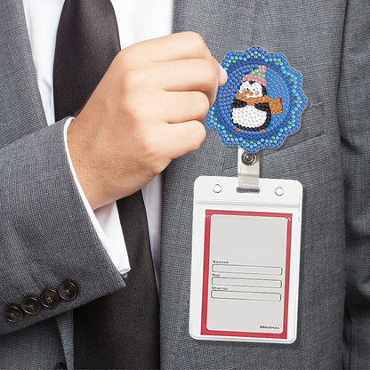 Cute Badge Clip Cartoon ID Card Holders Owl Badge Holder for Office Doctor Nurse