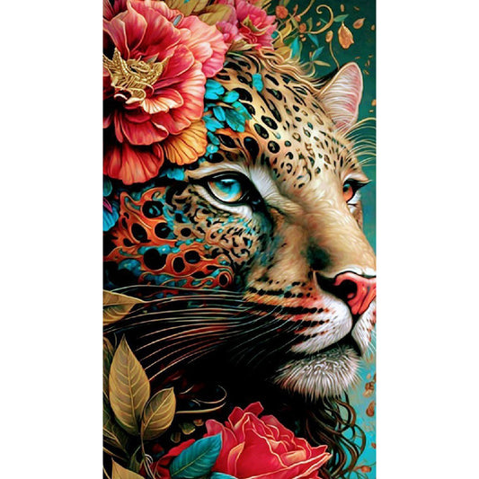 Dai Hua Leopard - Full Round Drill Diamond Painting 40*70CM