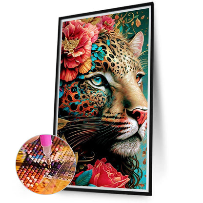 Dai Hua Leopard - Full Round Drill Diamond Painting 40*70CM