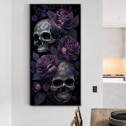 Dark Skull - Full Round Drill Diamond Painting 40*80CM