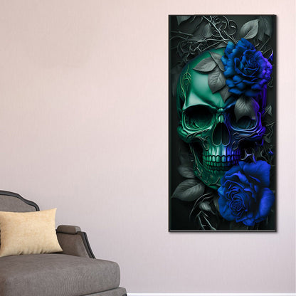 Dark Skull - Full Round Drill Diamond Painting 40*80CM