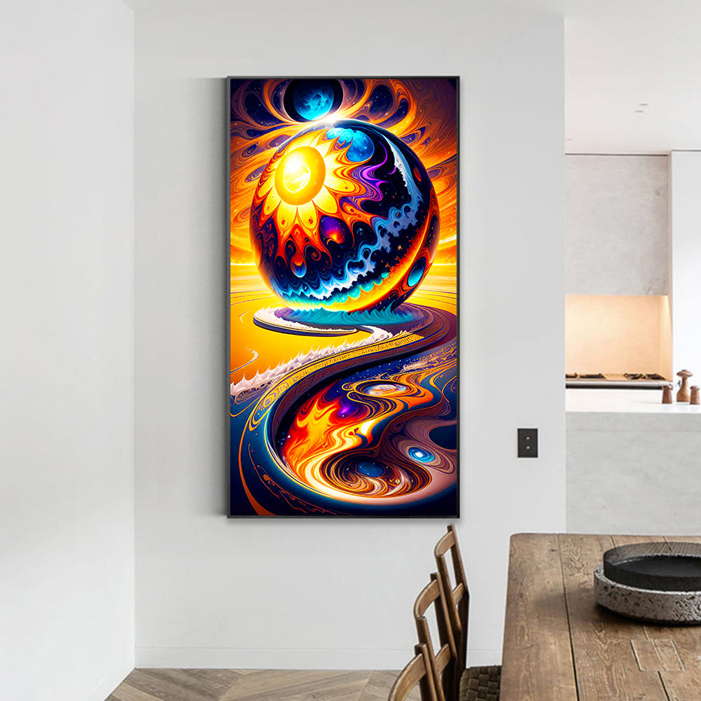 Metal Sand Ball River - Full Round Drill Diamond Painting 40*70CM