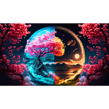 Night View - Full Round Drill Diamond Painting 70*40CM