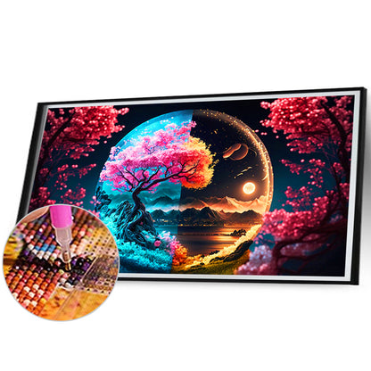 Night View - Full Round Drill Diamond Painting 70*40CM