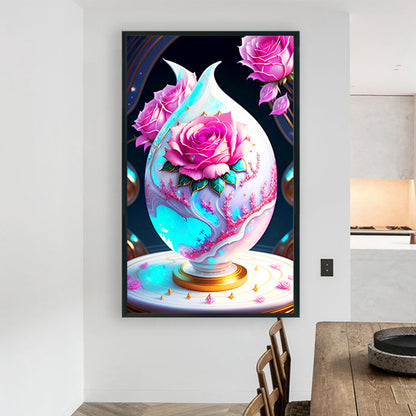 Rose China - Full Round Drill Diamond Painting 60*100CM