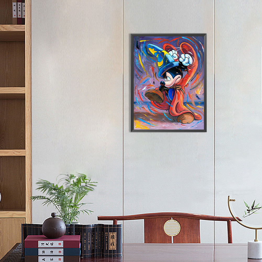 Wizard Mickey Mouse - Full Round Drill Diamond Painting 30*40CM
