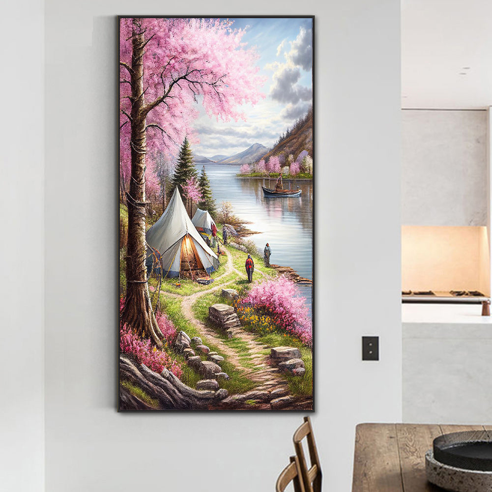 Peach Grove - Full Round Drill Diamond Painting 40*80CM