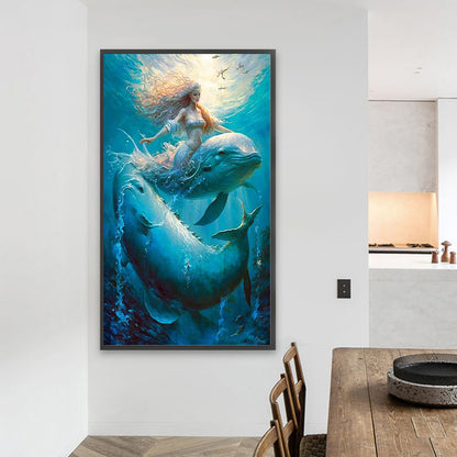 Mermaid - Full Square Drill Diamond Painting 40*70CM