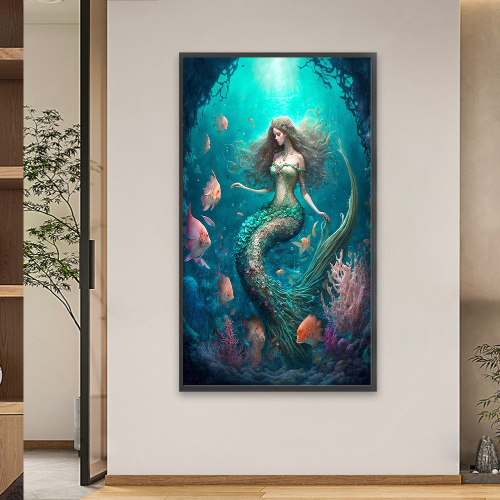 Mermaid - Full Square Drill Diamond Painting 40*70CM