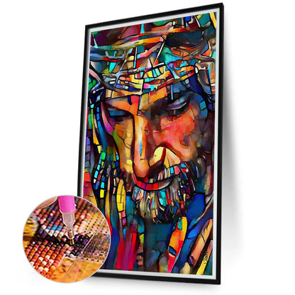 Virgin Jesus - Full Round Drill Diamond Painting 40*70CM