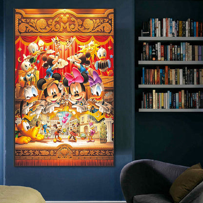 Disney Mickey Mouse - Full Round Drill Diamond Painting 50*80CM