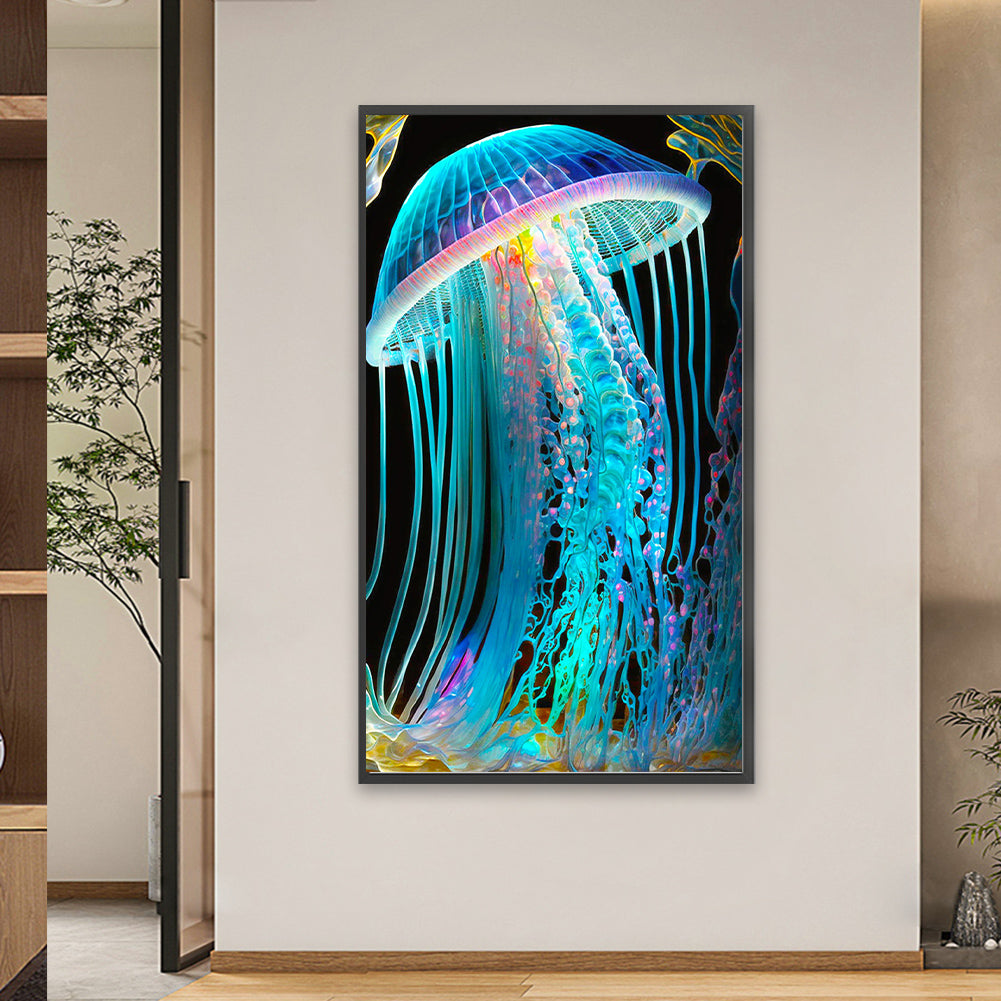 Aurora Jellyfish - Full Square Drill Diamond Painting 40*70CM