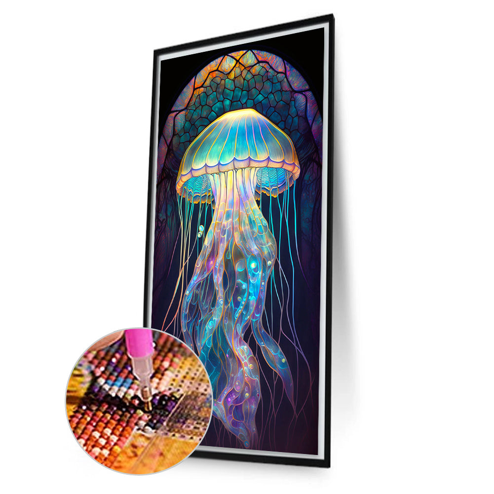 Aurora Jellyfish - Full Square Drill Diamond Painting 40*70CM