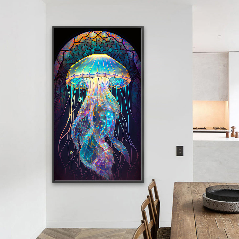 Aurora Jellyfish - Full Square Drill Diamond Painting 40*70CM