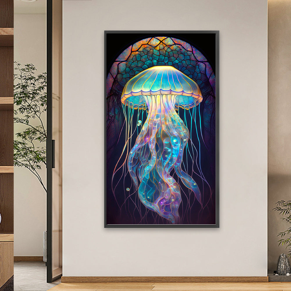 Aurora Jellyfish - Full Square Drill Diamond Painting 40*70CM