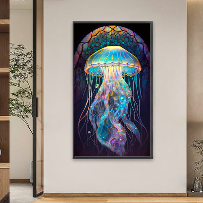 Aurora Jellyfish - Full Square Drill Diamond Painting 40*70CM