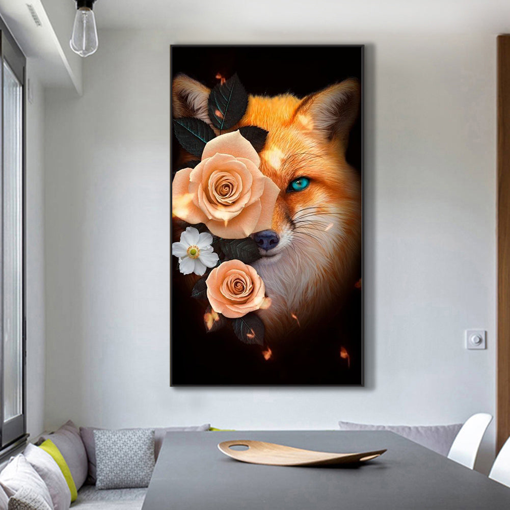 Fox - Full Round Drill Diamond Painting 45*80CM