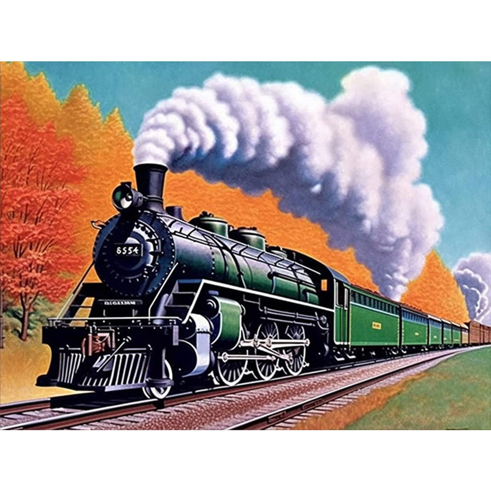 Train - Full Round Drill Diamond Painting 40*30CM