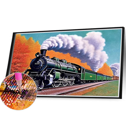 Train - Full Round Drill Diamond Painting 40*30CM