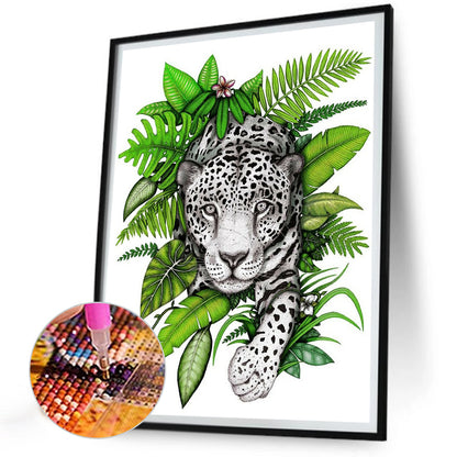 Jungle Leopard - Full Round Drill Diamond Painting 30*40CM