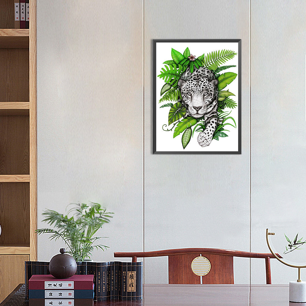 Jungle Leopard - Full Round Drill Diamond Painting 30*40CM