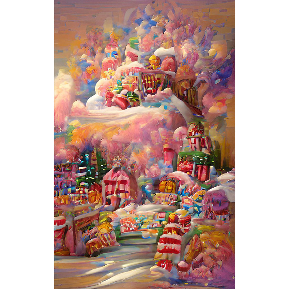 Dream Candy City - Full Round Drill Diamond Painting 50*80CM