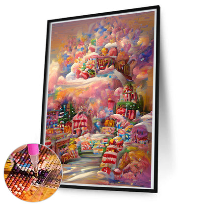 Dream Candy City - Full Round Drill Diamond Painting 50*80CM