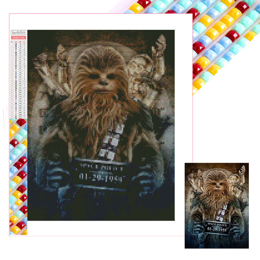 Star Wars - Chewbacca - Full Square Drill Diamond Painting 30*40CM