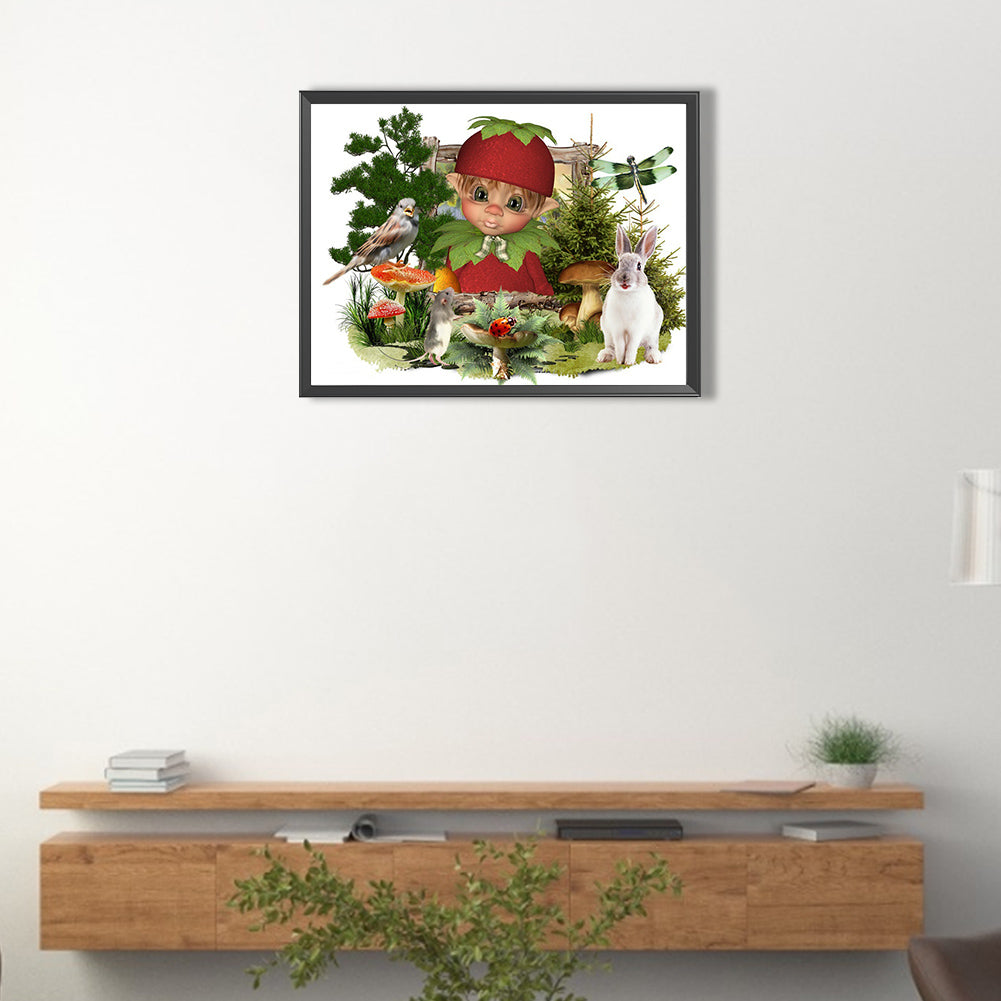 Forest Elves - Full Round Drill Diamond Painting 40*30CM