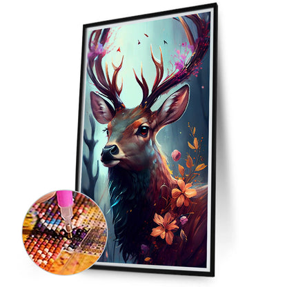 Forest Deer - Full Round Drill Diamond Painting 40*70CM