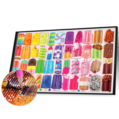 Ice Cream Candies - Full Round Drill Diamond Painting 70*50cm