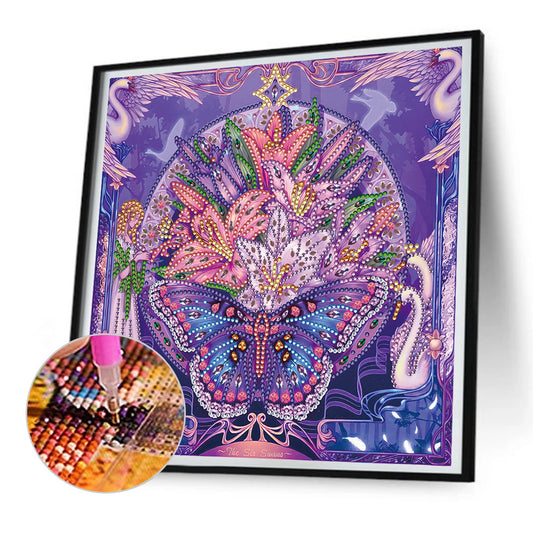 Wild Swan - Special Shaped Drill Diamond Painting 30*30CM