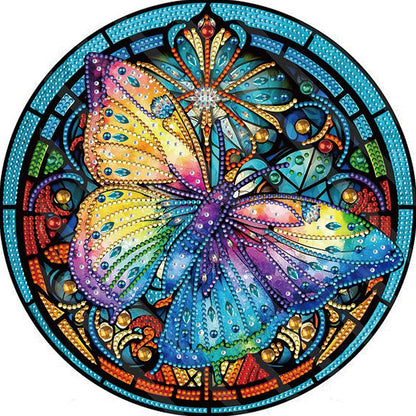 Butterfly Glass Painting - Special Shaped Drill Diamond Painting 30*30CM