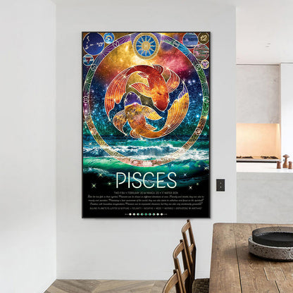 Chinese Zodiac - Pisces - Full Round Drill Diamond Painting 50*70cm