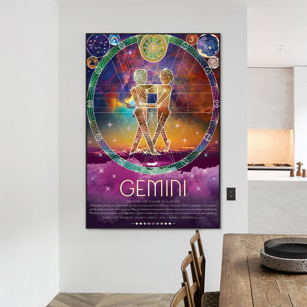 Chinese Zodiac - Gemini - Full Round Drill Diamond Painting 50*70cm