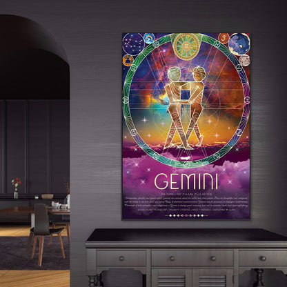 Chinese Zodiac - Gemini - Full Round Drill Diamond Painting 50*70cm