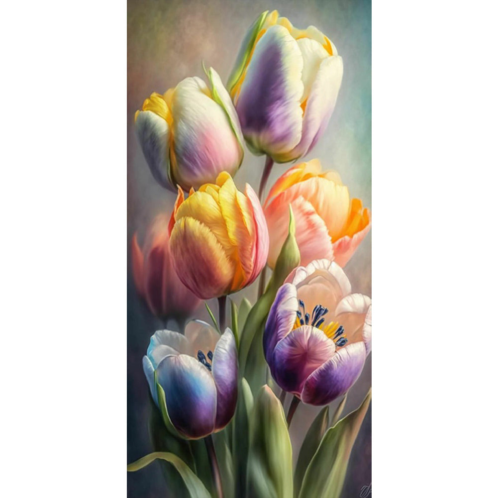 Tulip - Full Round Drill Diamond Painting 40*80CM