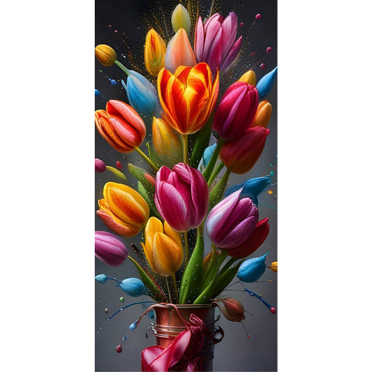 Tulip - Full Round Drill Diamond Painting 40*80CM