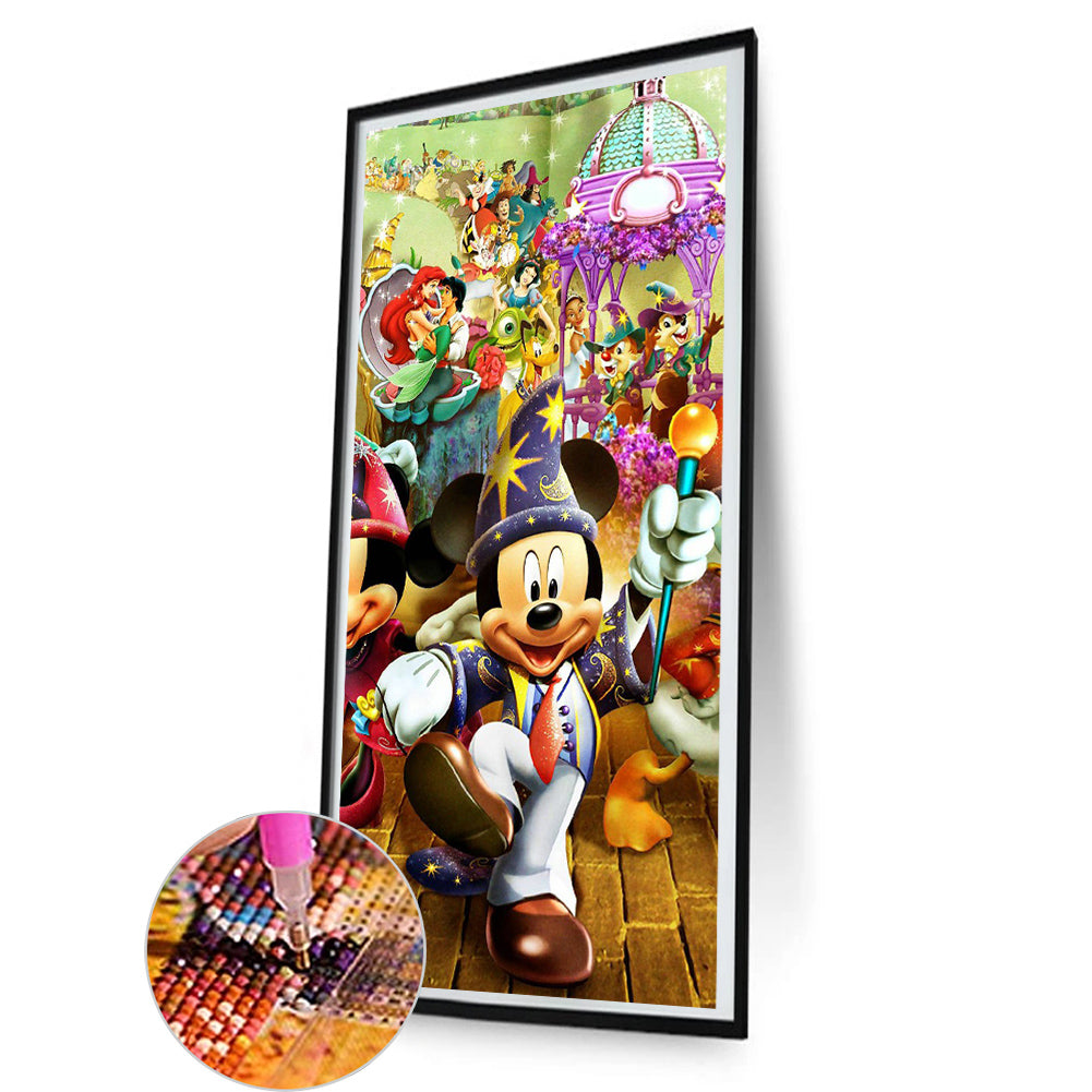 Disney Mickey Mouse - Full Round Drill Diamond Painting 40*80CM